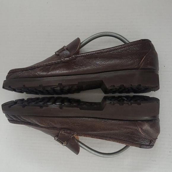 Salvatore Ferragamo Horse Bit Loafers Pebble Leather Vibram Gumlite Sole… main image 7